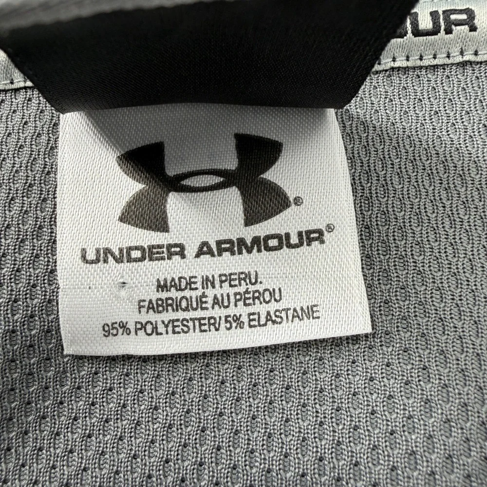Under Armour Mens XL Black Gray ACM Celebrity Golf Classic 1/4 Zip Polo Shirt